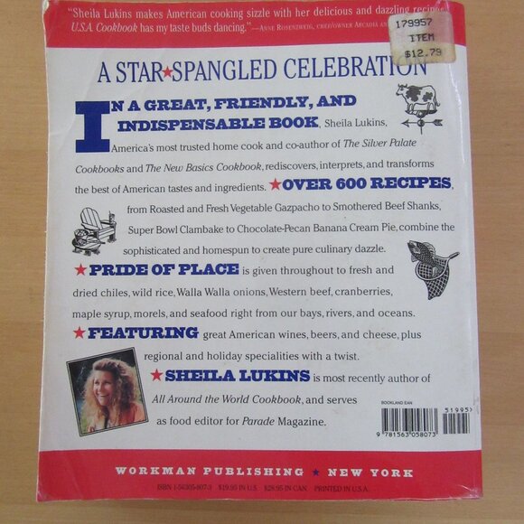 U.S.A. COOKBOOK Sheila Lukins (ppbk 1997 ) Recipes from around the U.S. - Picture 2 of 8